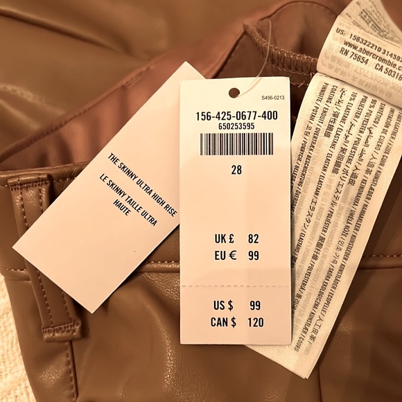 Skinny Ultra High Rise Faux Leather Pants - Picture 6 of 6